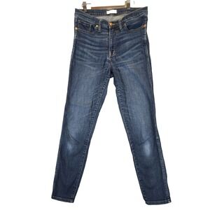 Madewell Women's 10" High-Rise Skinny‎ Jeans in Danny Wash Size 29